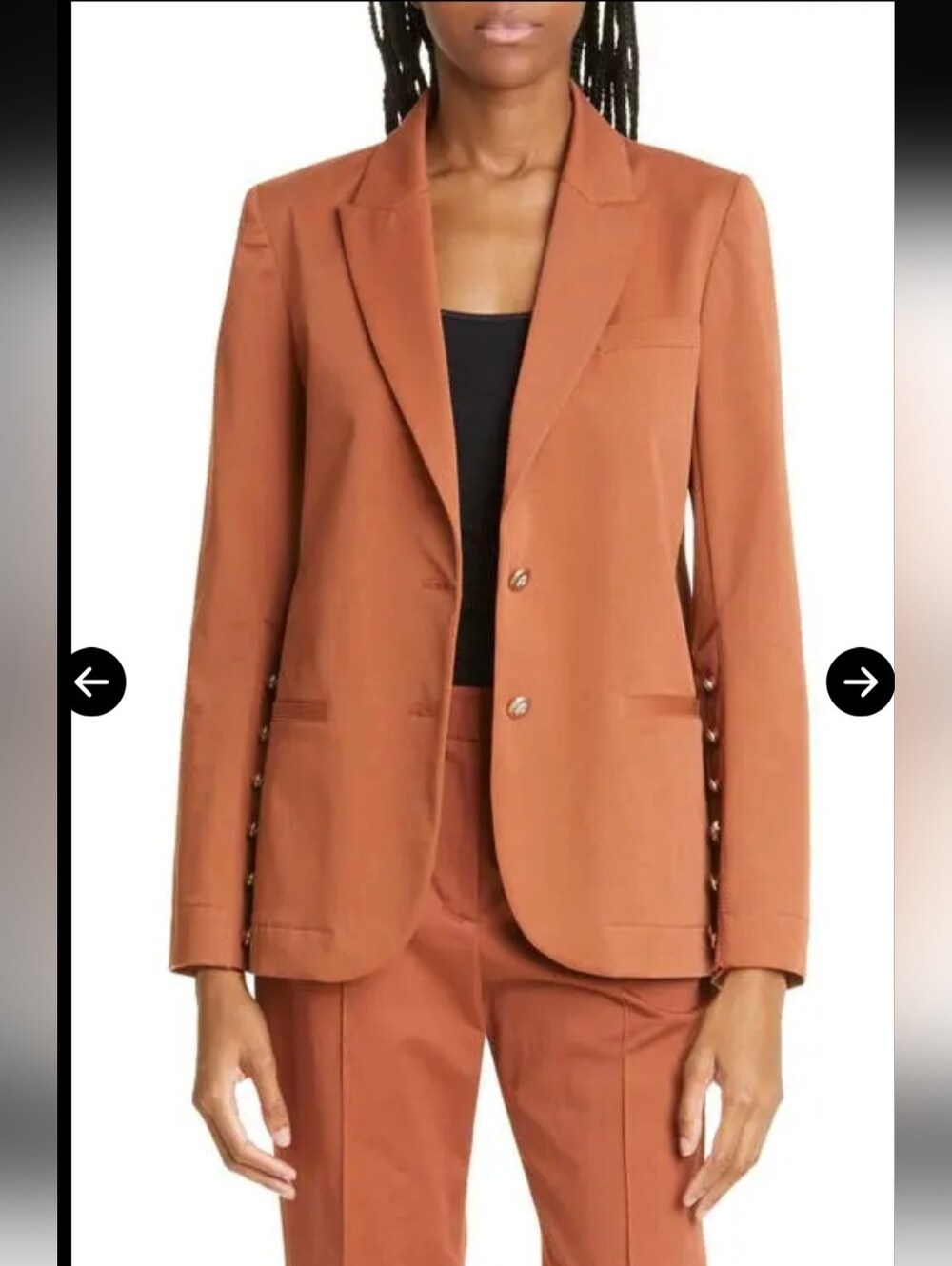 TWP-Oversize Stretch Cotton Blazer-Size XS